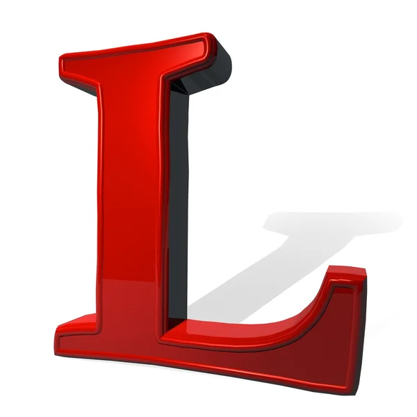 Letter L — Stock Photo, Image