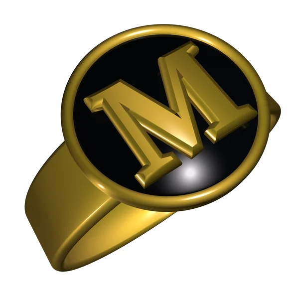 M letter — Stock Photo, Image