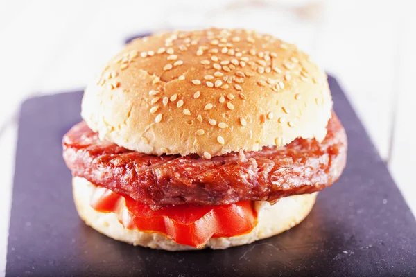 Sanduíche de hambúrguer — Fotografia de Stock
