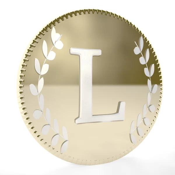 Coin L — Stock Photo, Image