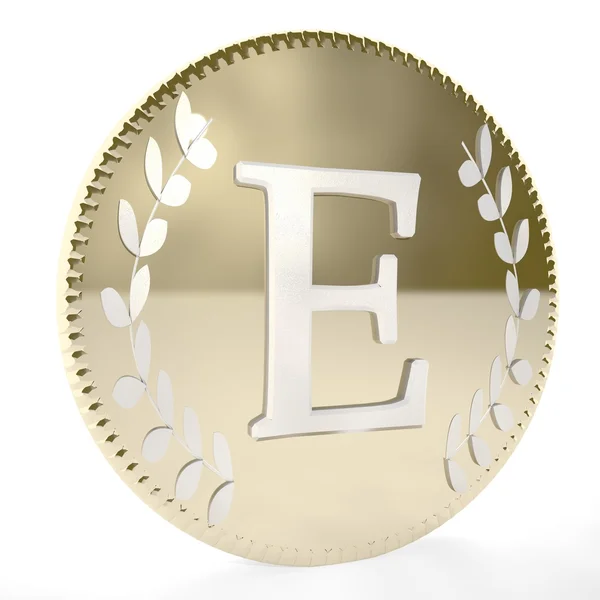 Coin E — Stock Photo, Image