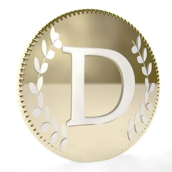 Coin D — Stock Photo, Image