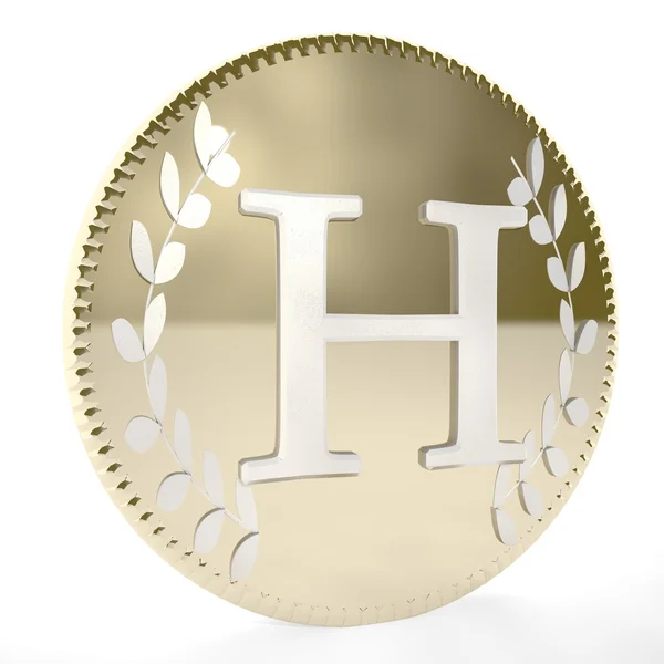 Coin H — Stock Photo, Image