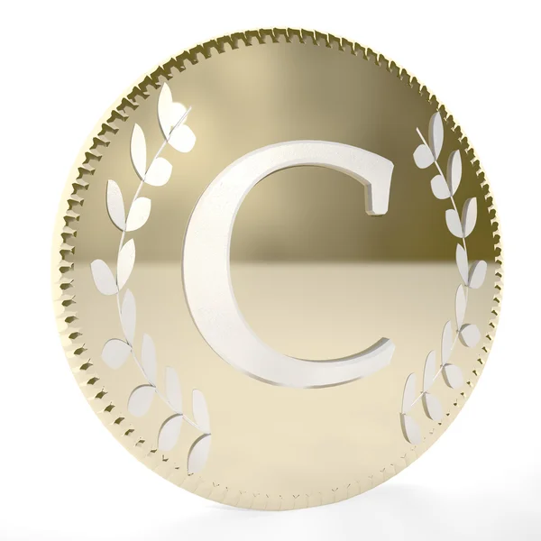 Coin C — Stock Photo, Image