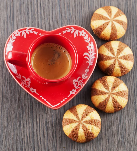 Koffie en koekjes — Stockfoto