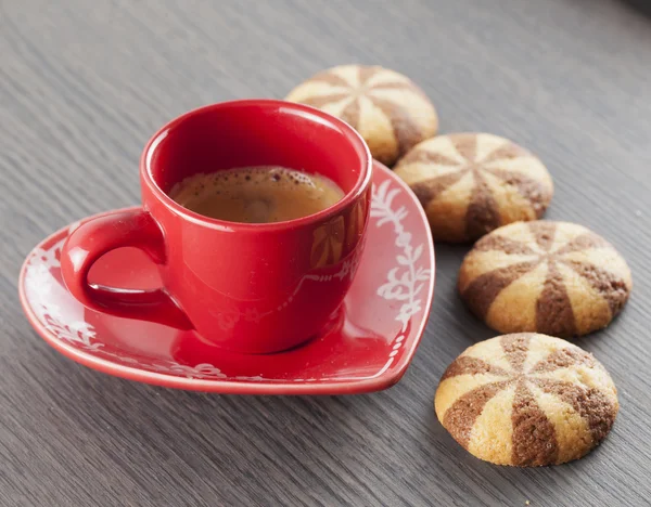 Café e biscoitos — Fotografia de Stock