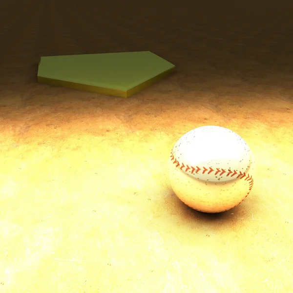 Golden baseball — Stock Photo, Image