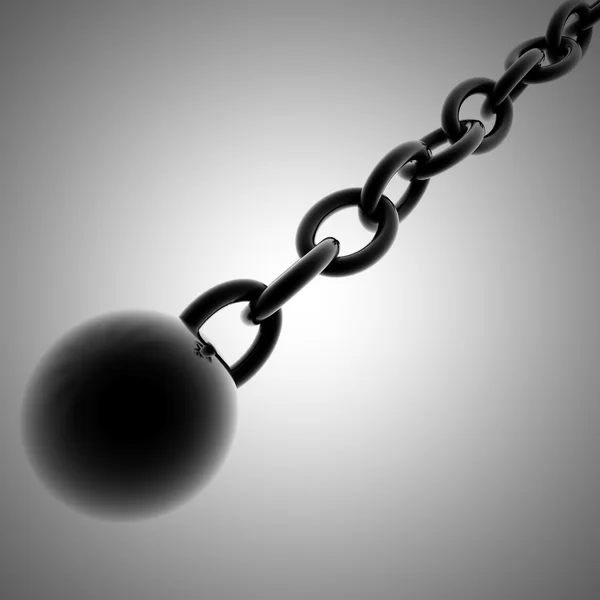 Ball and chain — Stock Photo, Image