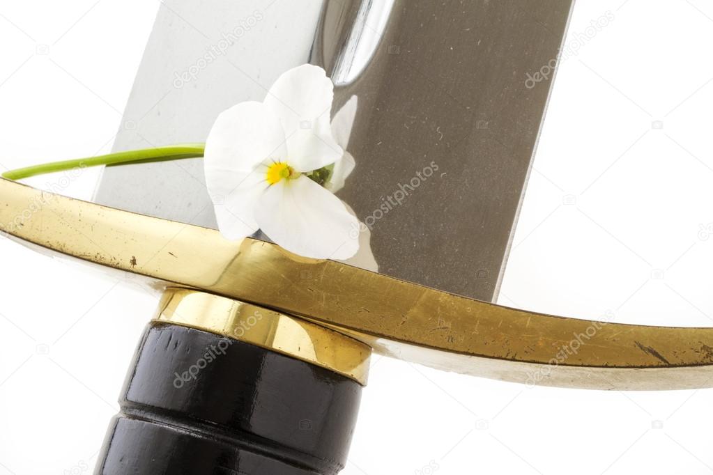Sword and flower