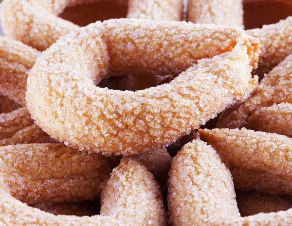 Biscoitos com açúcar de perto, imagem horizontal — Fotografia de Stock