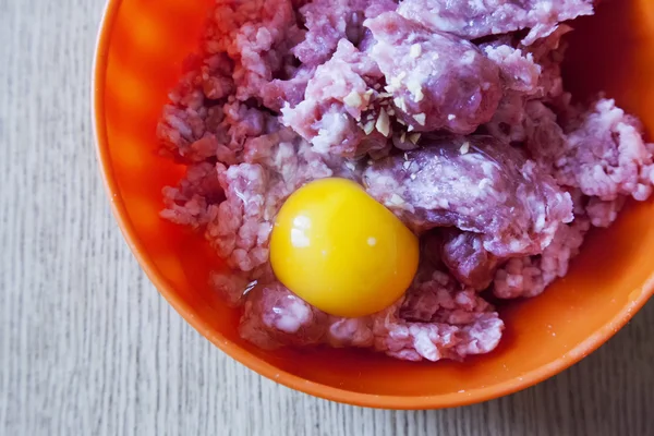 Carne y huevo — Foto de Stock