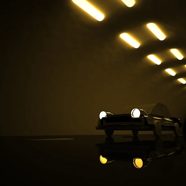 Túnel com carro — Fotografia de Stock