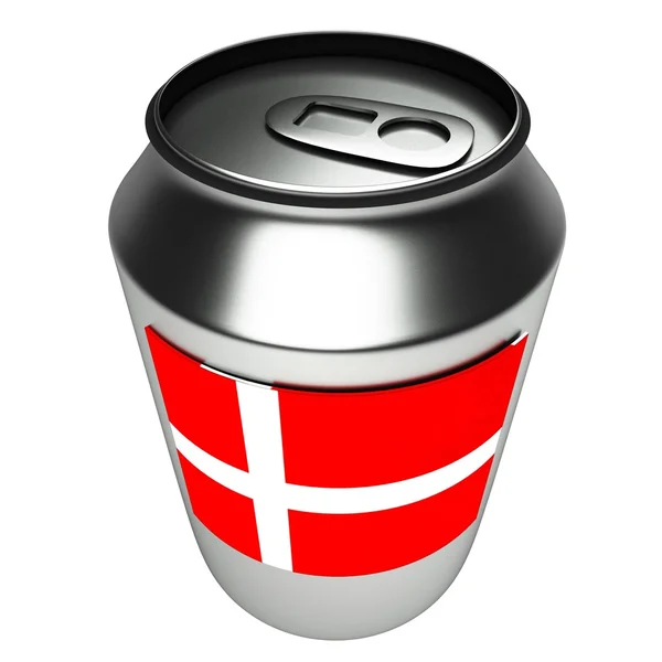 Danish can, 3d — Stock Photo, Image