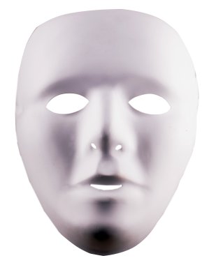 Beyaz unespressive maske 