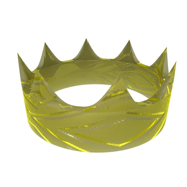 Golden crown, 3d — Stock Photo, Image