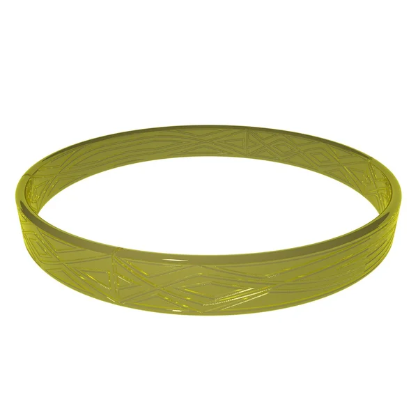 Arany gyűrű, 3d — Stock Fotó