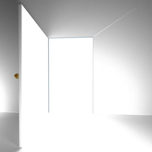 Open door, 3d — Stock Photo, Image