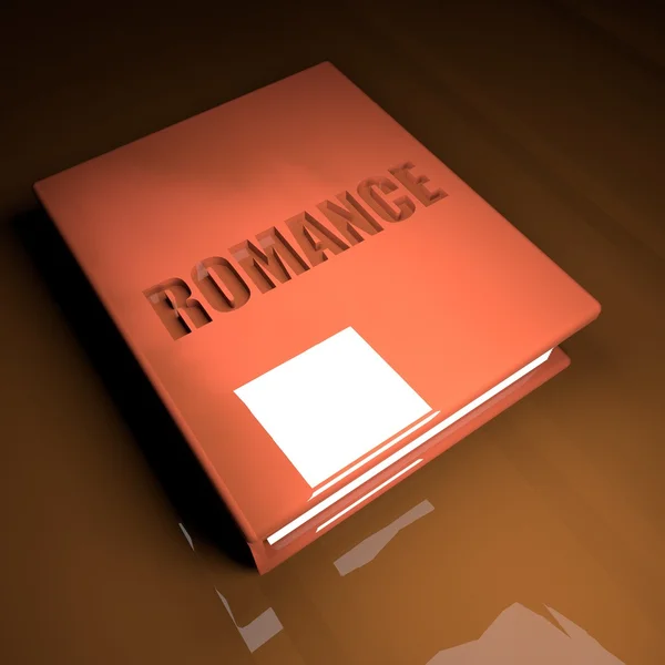 Romantiek boek, 3d — Stockfoto