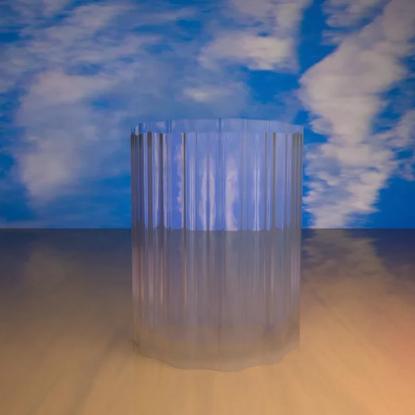 Empty glass, 3d — Stock Photo, Image