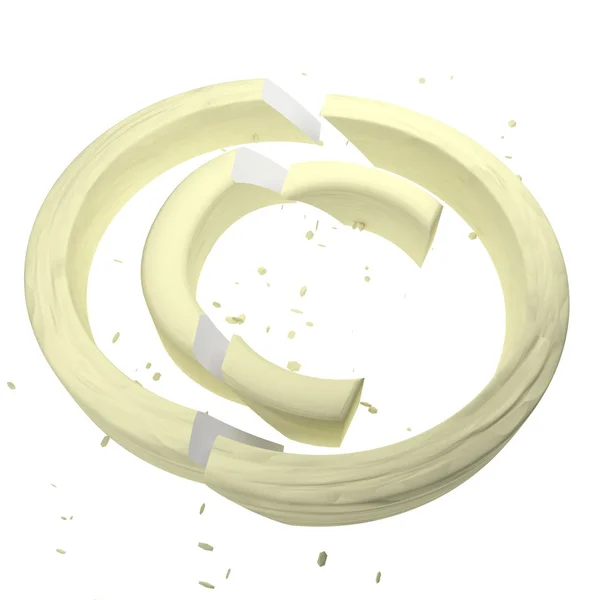 Broken copyright symbol — Stock Photo, Image