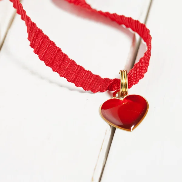 Herz einer Halskette — Stockfoto