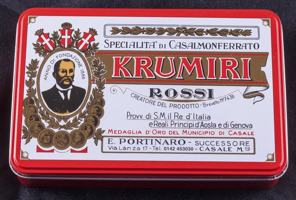 Krumiri Rossi Box — стокове фото