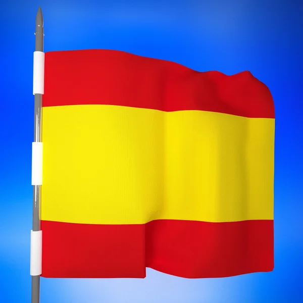 Spain flag, 3d — Stock Photo, Image