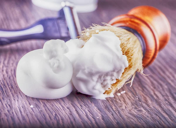 Foam for shaving — Stock Photo, Image