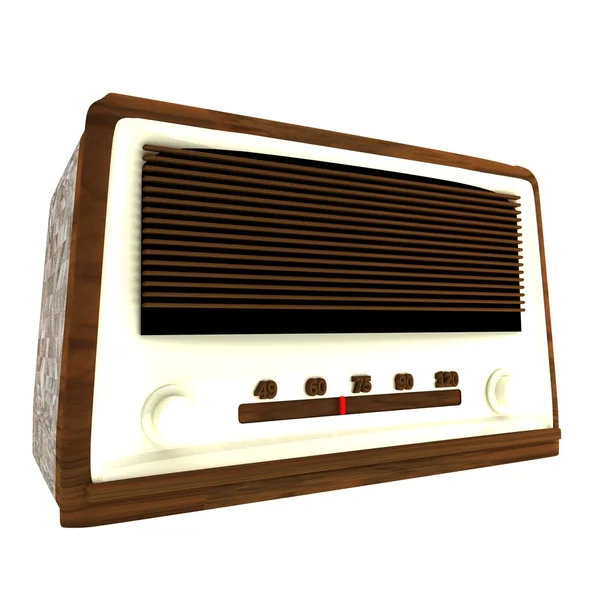 Vecchia radio, 3d — Foto Stock