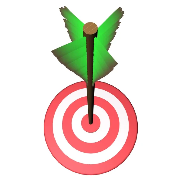 Arrow on target — Stock Photo, Image