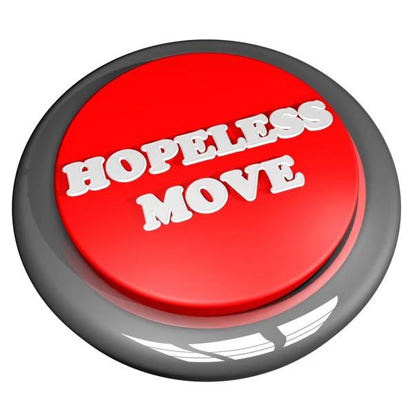 Hopeless move button — Stock Photo, Image