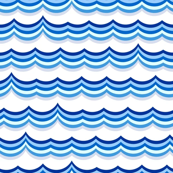 Patrón de onda de agua inconsútil — Vector de stock