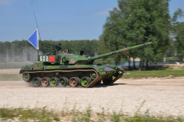 Tank Biathlon\Army Oyunlar Uluslararası 2015 — Stok fotoğraf