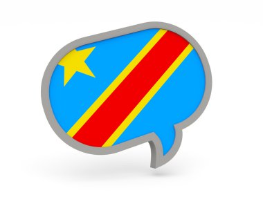 Kongo Demokratik Cumhuriyeti bayrağı simgesi sohbet