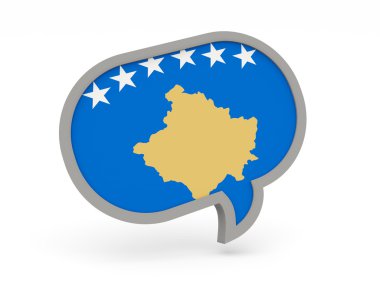 Sohbet simgesi ile Kosova bayrağı