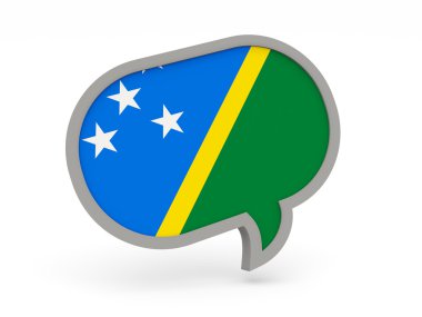 Sohbet simgesi solomon Adaları bayrağı ile