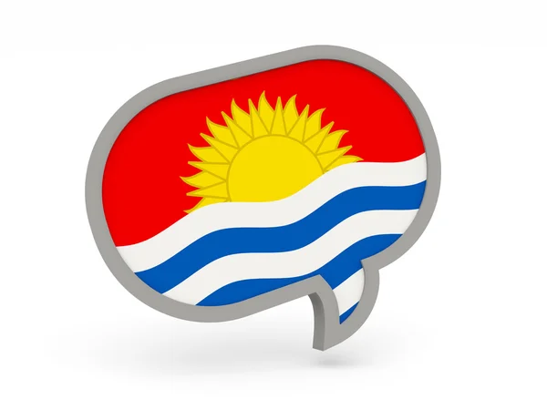 Chat-Symbol mit Flagge von Kiribati — Stockfoto