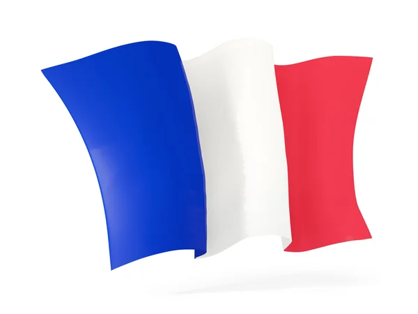 Fahne von Frankreich schwenkend. 3D-Illustration — Stockfoto