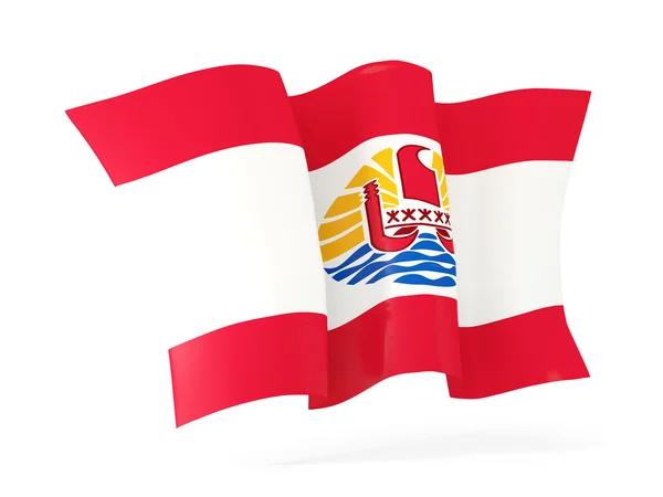 Прапор Французької Полінезії. 3D ілюстрація — стокове фото