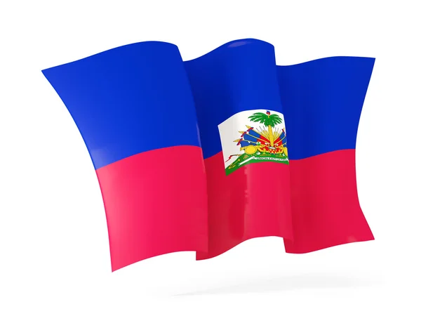 Drapeau de haiti. Illustration 3D — Photo