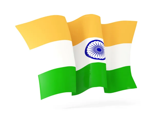 Drapeau de l'Inde. Illustration 3D — Photo