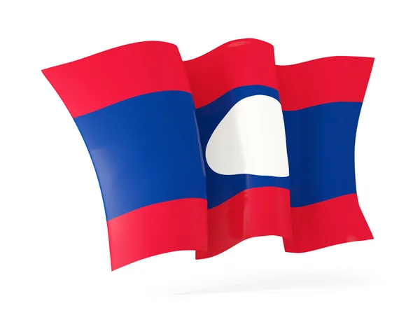 Drapeau des laos. Illustration 3D — Photo