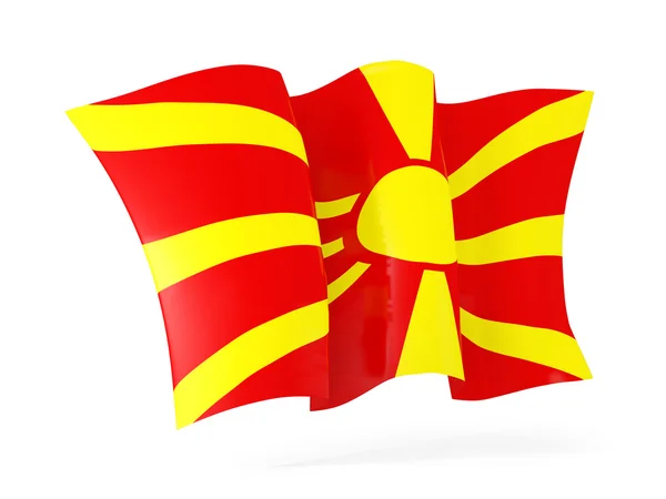 Waving flag of macedonia. 3D illustration — Stock Photo, Image