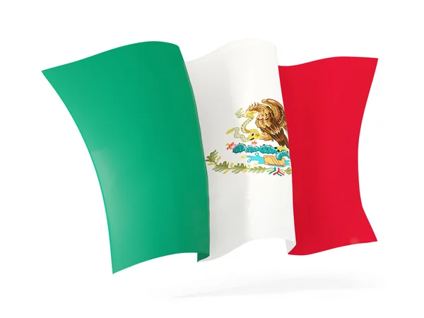 Ondeando la bandera de México. Ilustración 3D —  Fotos de Stock