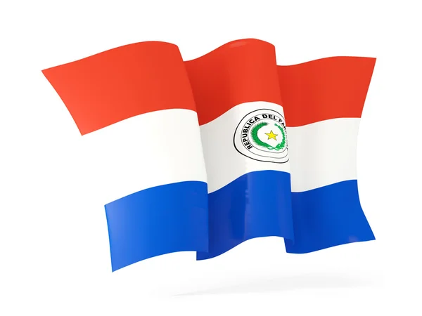 Waving flag of paraguay. 3D illustration — Stock Photo, Image