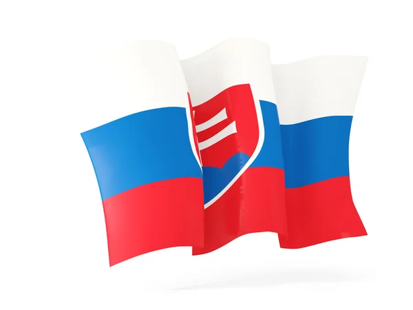 Размахивая флагом Словакии. 3D иллюстрация — стоковое фото