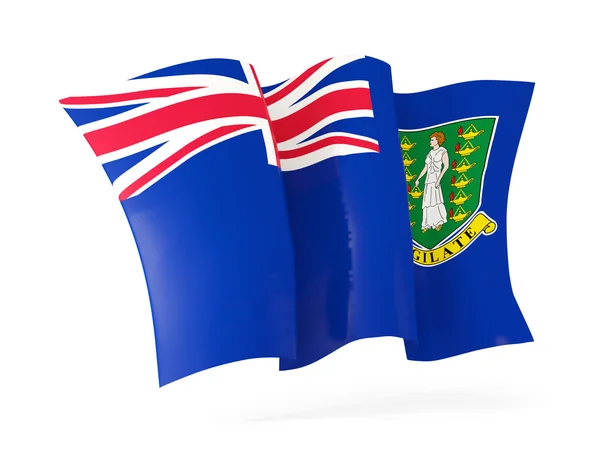 Waving flag of virgin islands british. 3D illustration — Stock Photo, Image