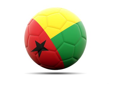 futbol ile Gine bissau Cumhuriyeti bayrağı