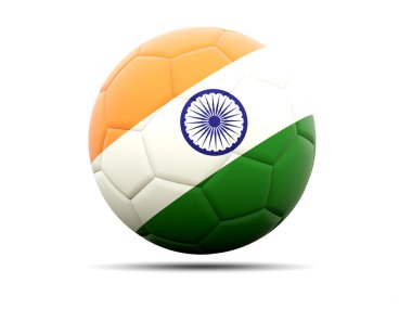 futbol ile Hindistan bayrağı