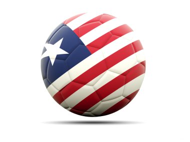 Liberya bayrağı ile futbol